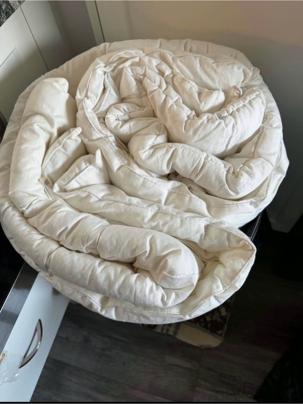 Tommy Hilfiger Cream Quilted Comforter